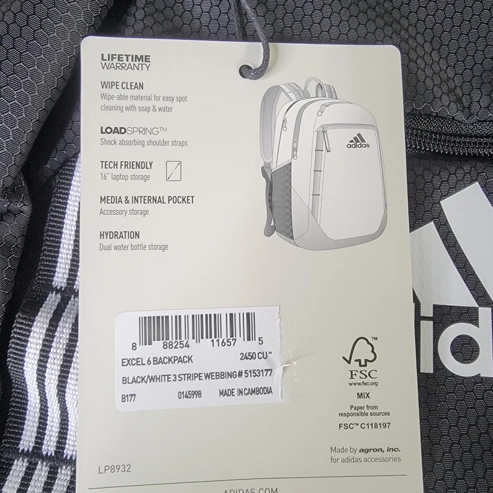 adidas excel backpack